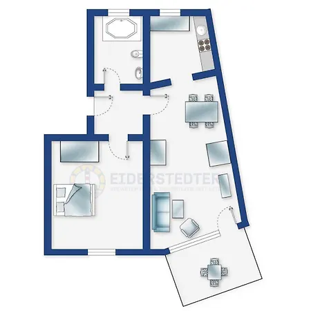 Apartment 2 Nordseetraum 2 Böhl
